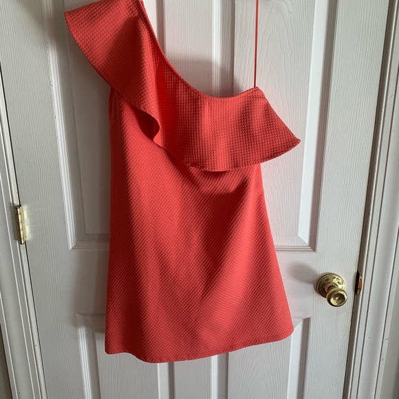 Cupcakes & Cashmere One shoulder ruffle dress - Picture 2 of 6